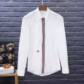 man dior chemises coton slim fit chemise long sleeves dior man france di1811